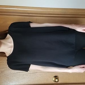 Pleione Brand Small Short Sleeved Black Blouse